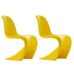 Vitra Panton Chair, Set of 2, Sunlight